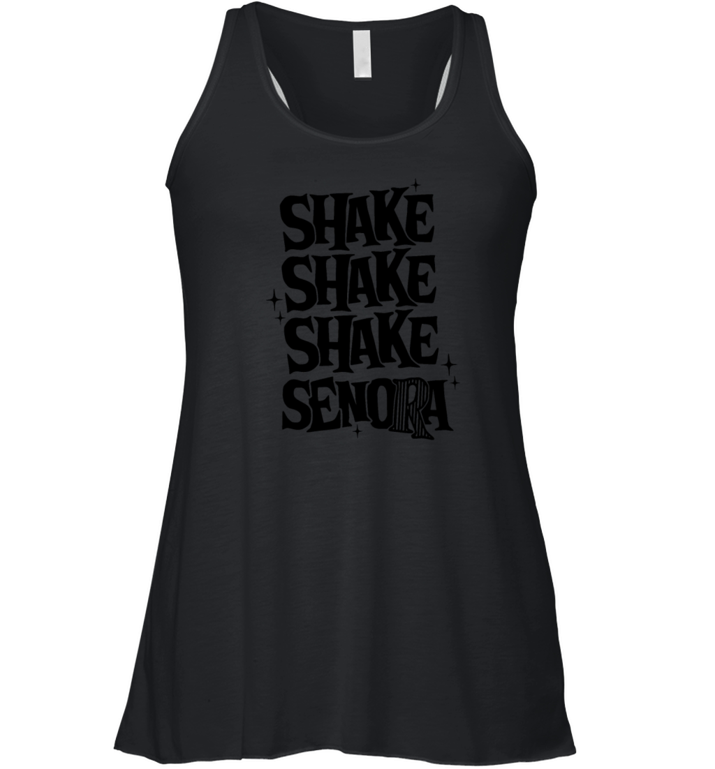 Funny Halloween Shake Shake Shake Senora Hallowee Women's Flowy Tank Top