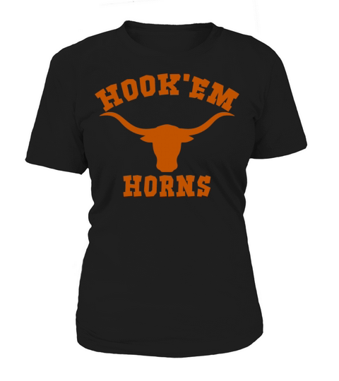 Hookem Horns State of Texas Bull Head Longhorn Women's T-Shirt