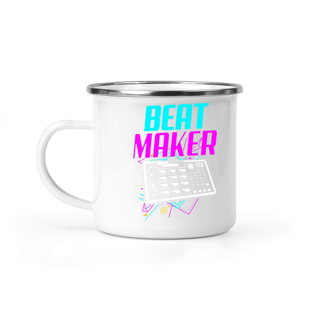 80s Retro Beat Maker Equipment Music Producer Camping Mug