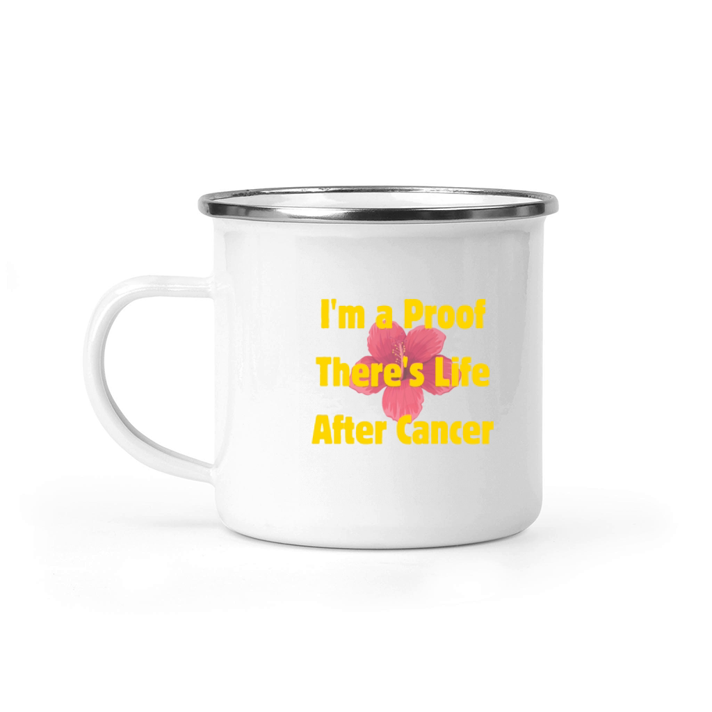 Supportive quote cancer hope Camping Mug