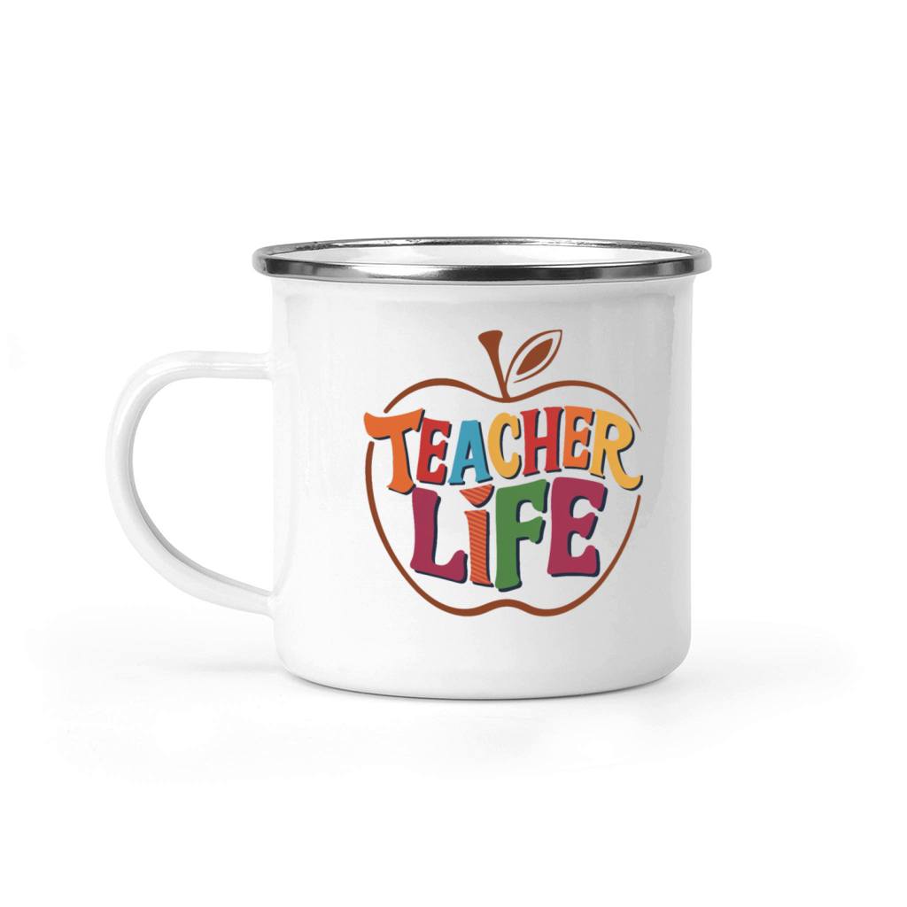 Teacher Life Shirt Camping Mug