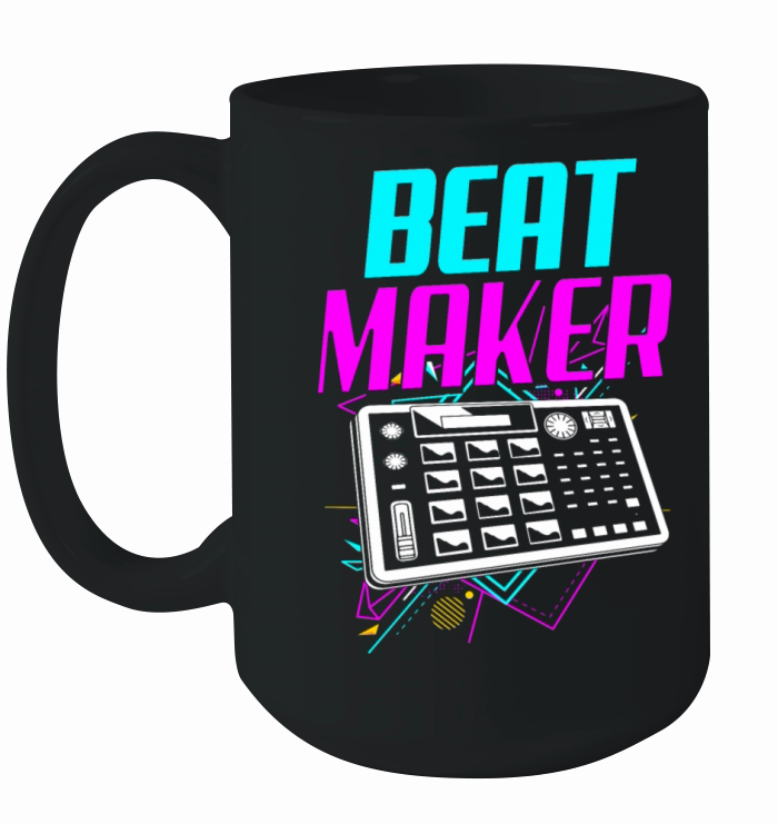 80s Retro Beat Maker Equipment Music Producer Ceramic Mug