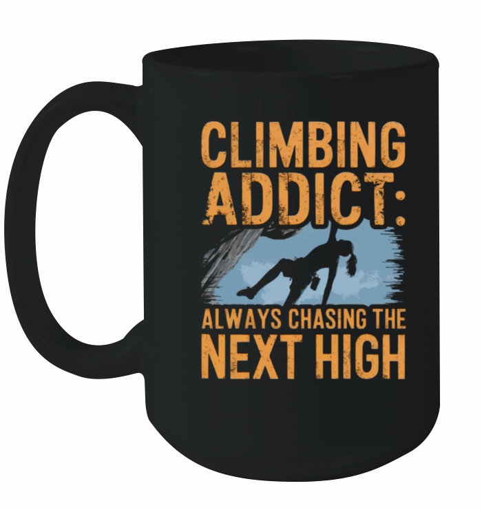 Climbing free climbing rock climbing for women Ceramic Mug