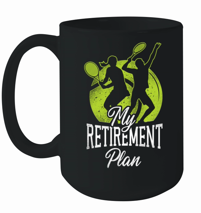 Funny Tennis Player Racket Retired Ceramic Mug