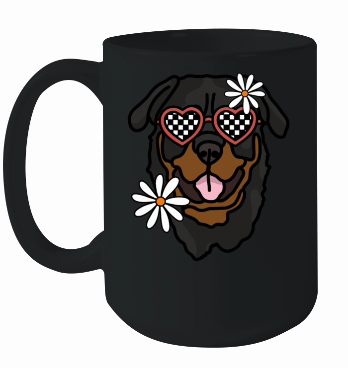 Rottweiler Retro Dog Ceramic Mug