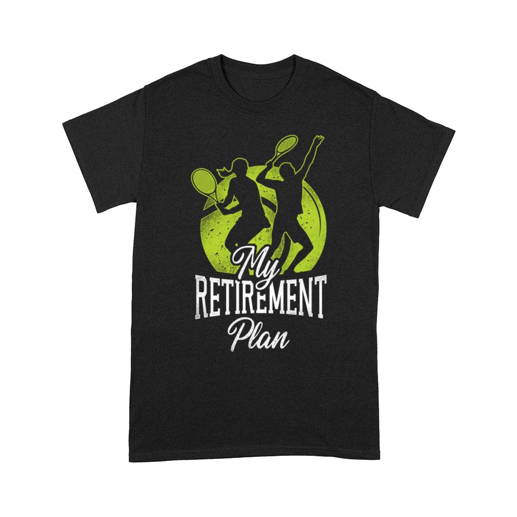 Funny Tennis Player Racket Retired Comfort T-shirt