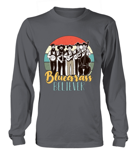 Bluegrass Believer Retro Musician Country Music Long sleeved Unisex