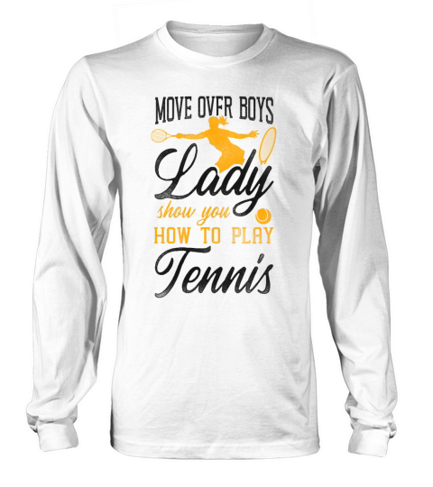 Funny Tennis Player Racket Girl Long sleeved Unisex