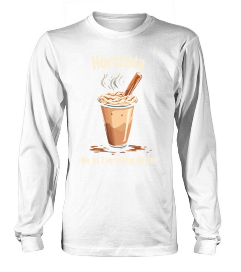 Vintage Retro Style Horchata Mexican Drink Summer Long sleeved Unisex