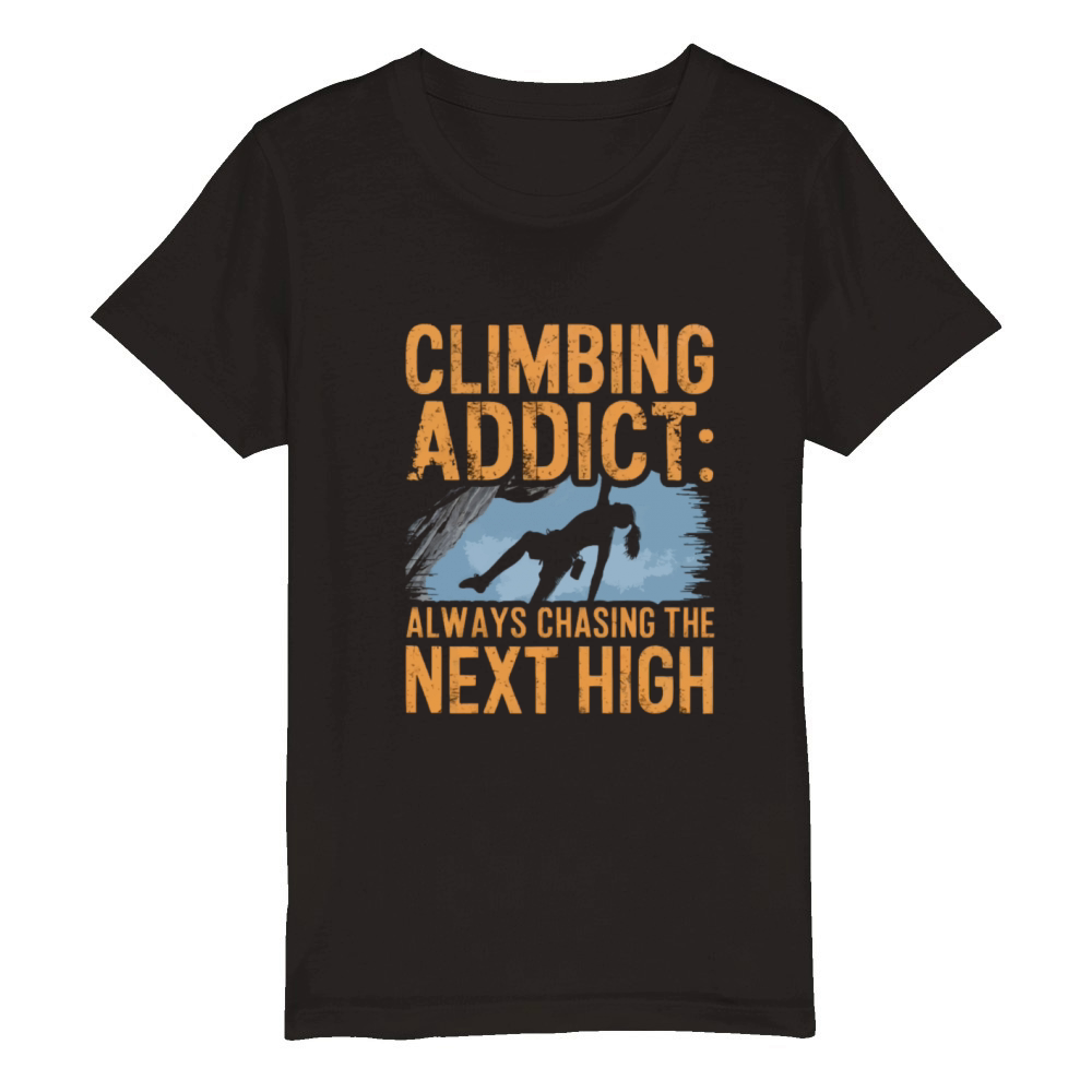 Climbing free climbing rock climbing for women Organic Kids Crewneck T-shirt