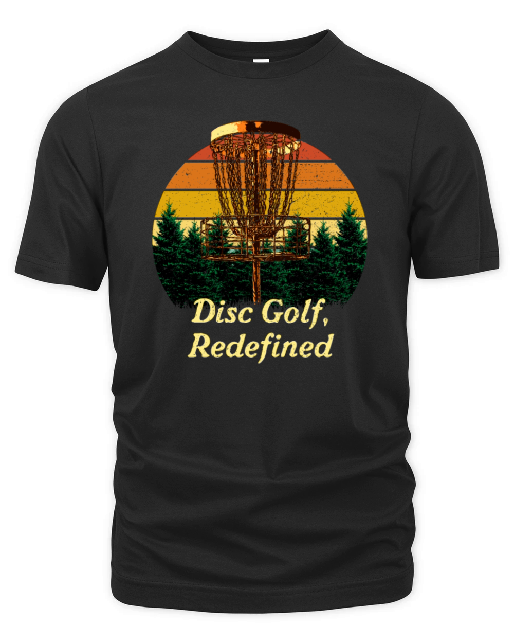 Disc Golf Redefined Motivational Quote Golfer Insp Organic Unisex T-shirt