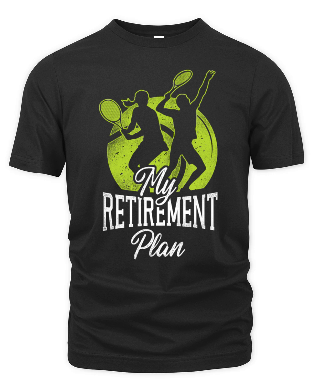 Funny Tennis Player Racket Retired Organic Unisex T-shirt