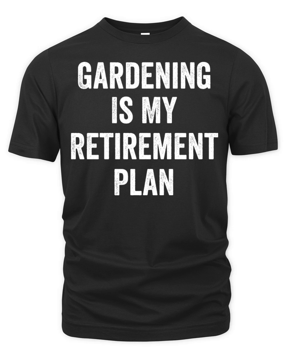 Gardening Is My Retirement Plan Vintage Organic Unisex T-shirt