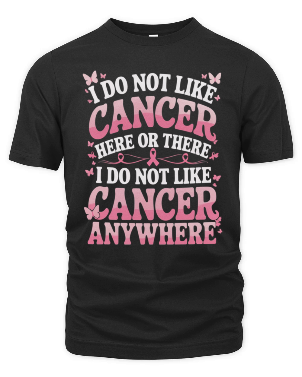 I Do Not Like Cancer Here Or There Organic Unisex T-shirt