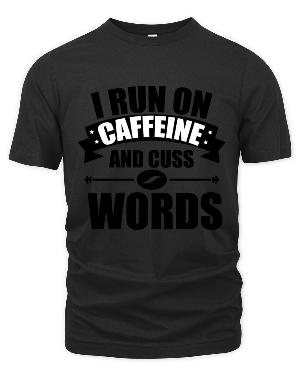 i run on caffine and cuss words Organic Unisex T-shirt
