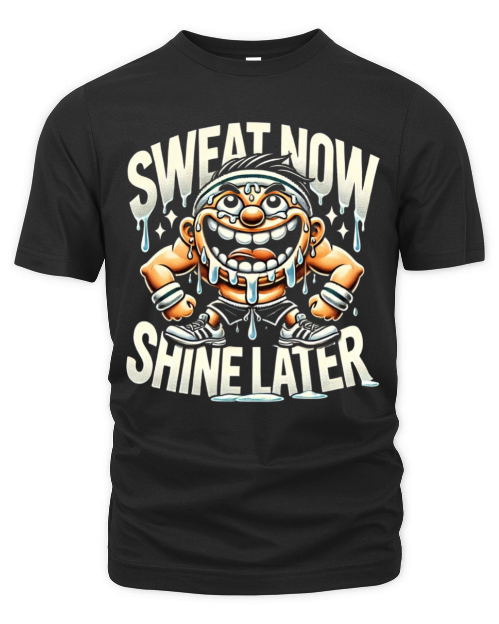 Sweat Now Shine Later - Funny Gym Organic Unisex T-shirt