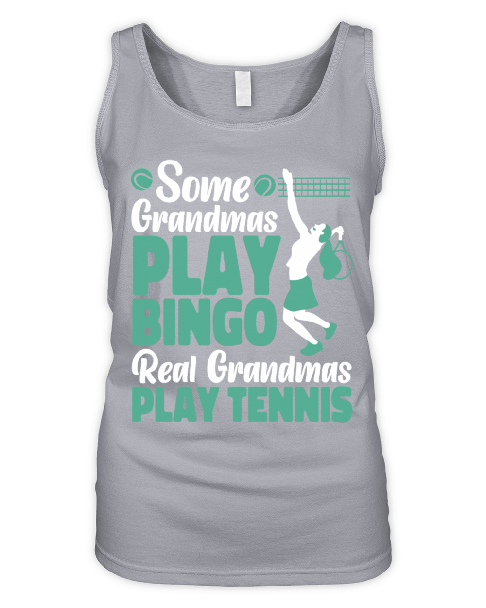 Funny Tennis Player Racket Grandma Organic Women's Tank Top