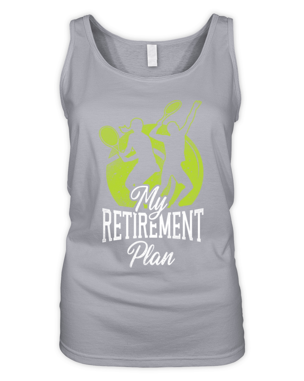 Funny Tennis Player Racket Retired Organic Women's Tank Top