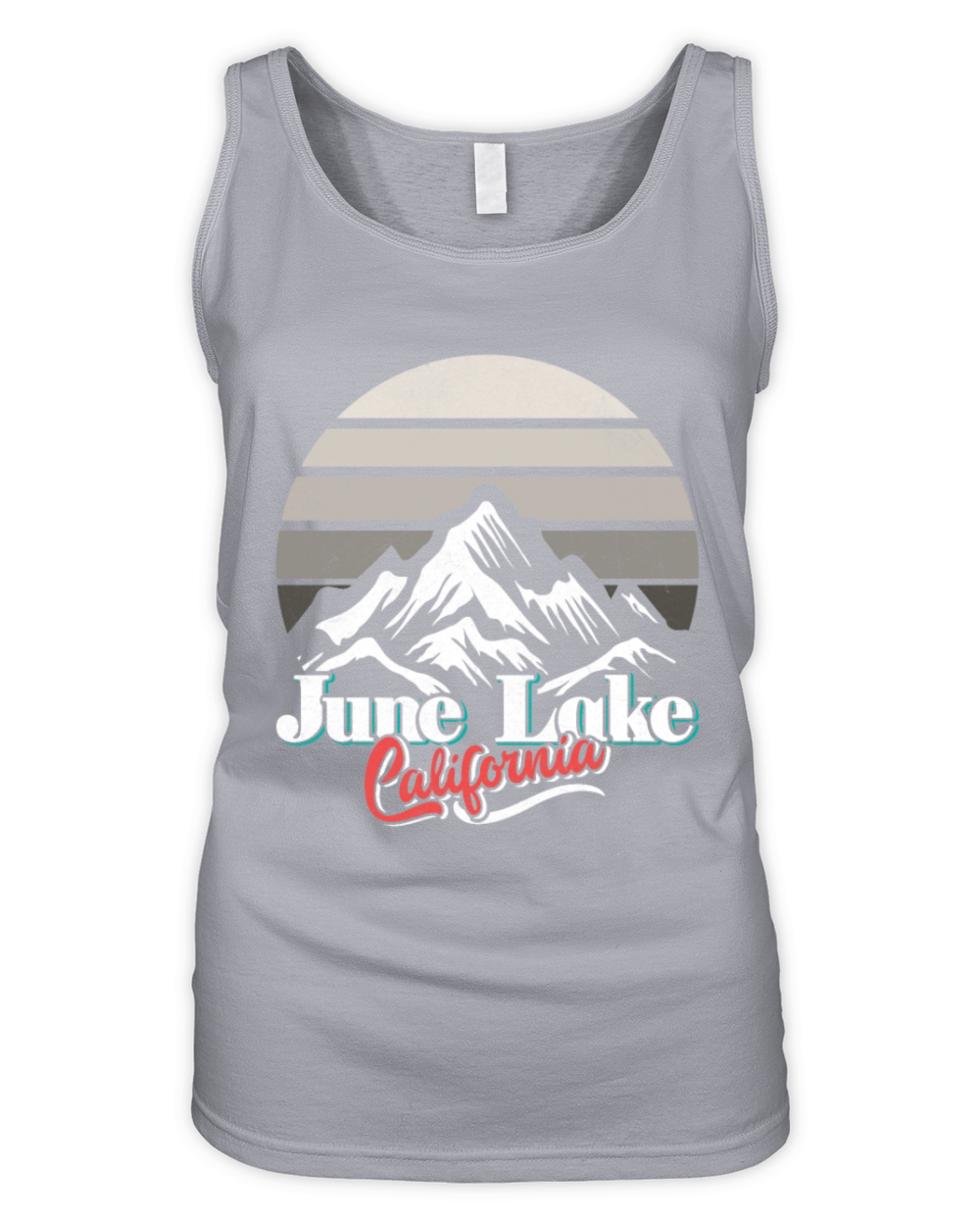 JUNE LAKE CALIFORNIA Fan Vintage Nevada June Organic Women's Tank Top