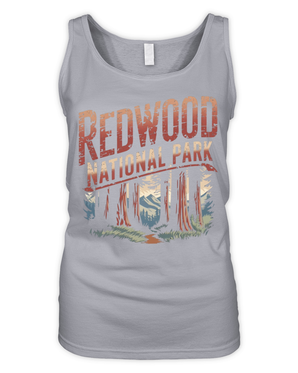 Redwood National park vintage Organic Women's Tank Top
