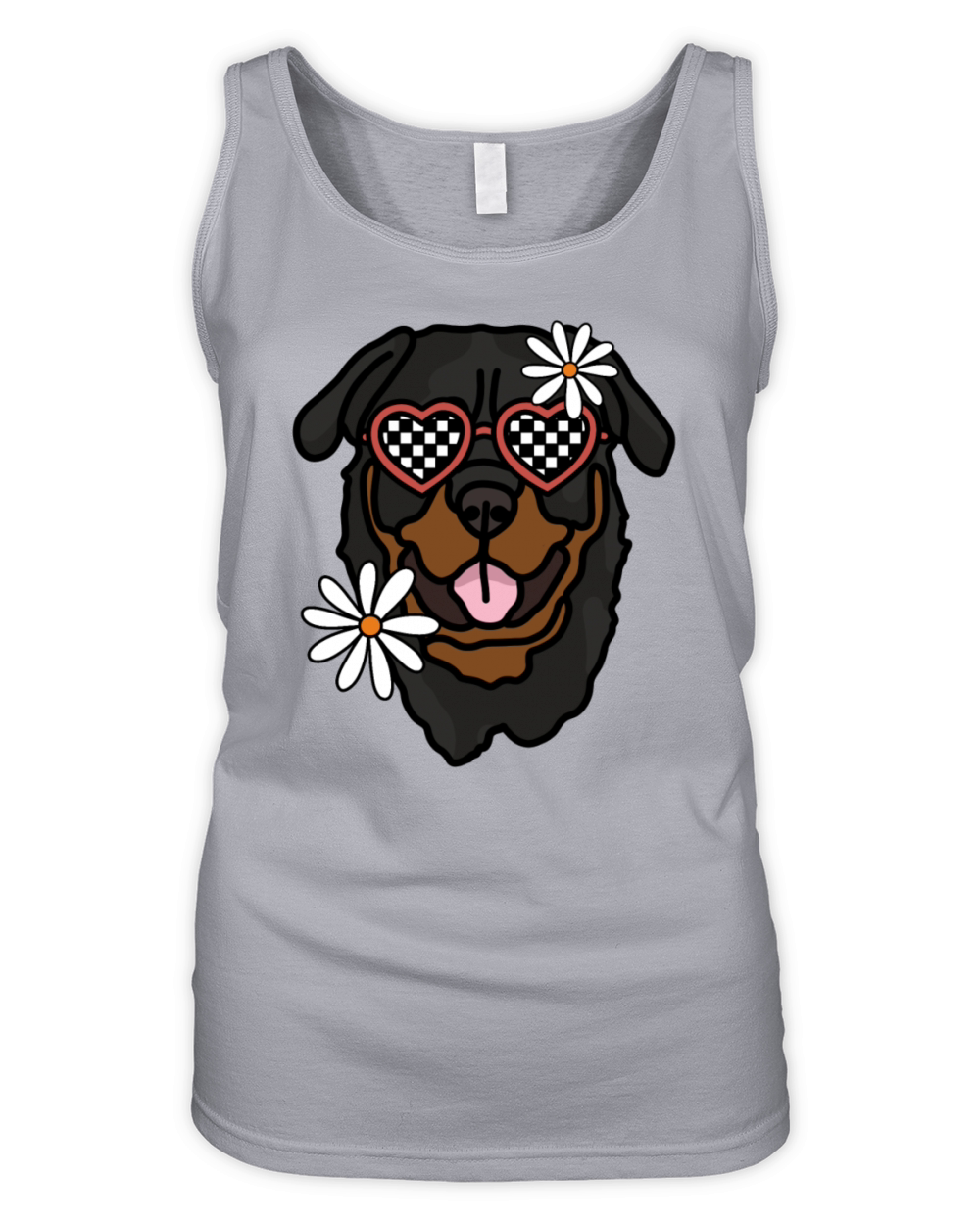 Rottweiler Retro Dog Organic Women's Tank Top