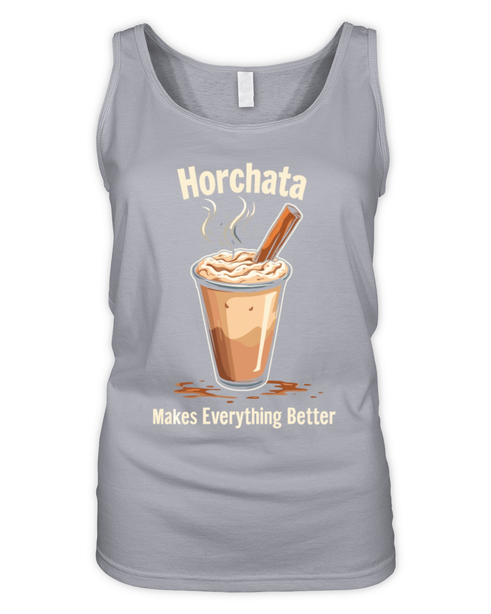 Vintage Retro Style Horchata Mexican Drink Summer Organic Women's Tank Top