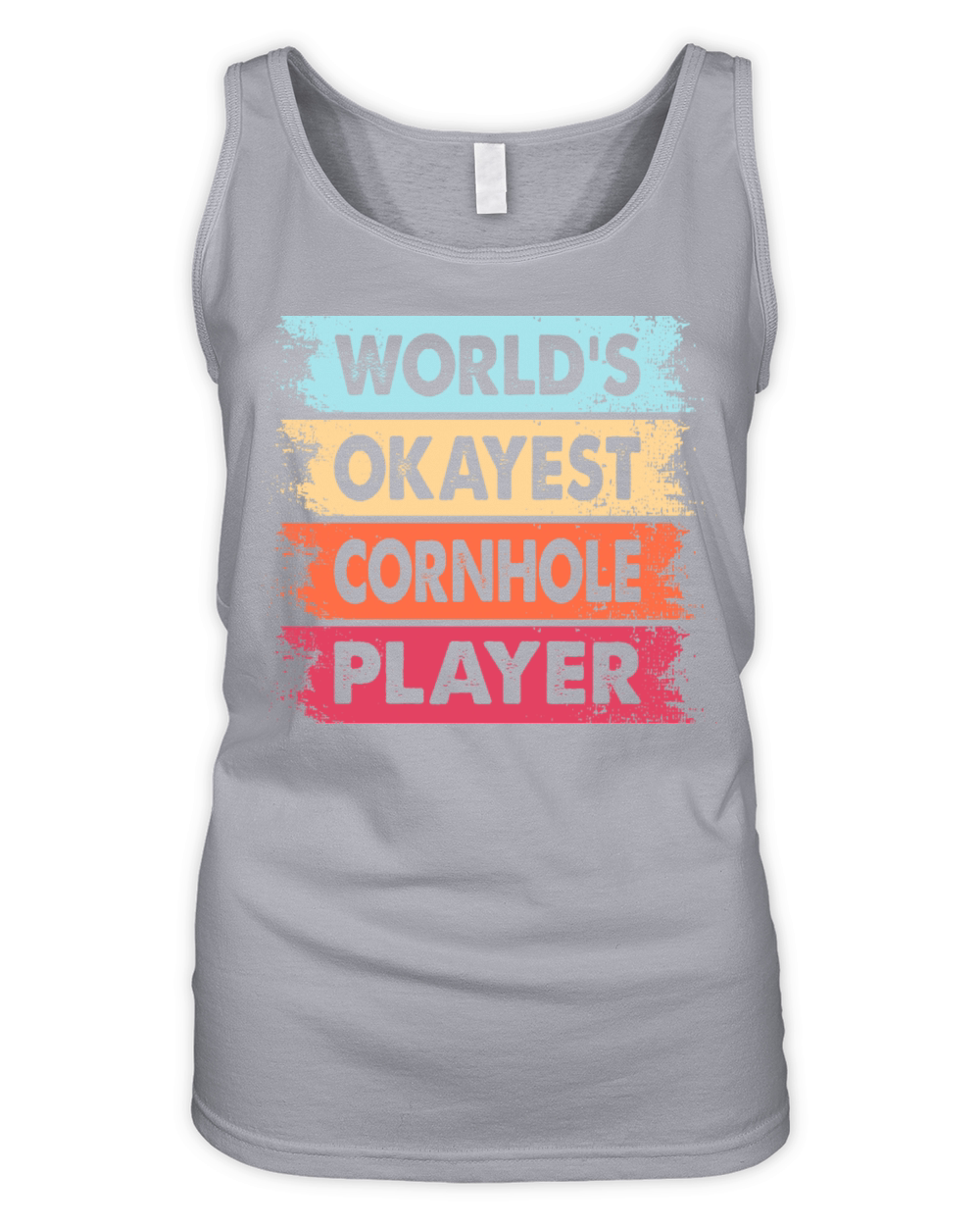 World s Okayest Cornhole Player Organic Women's Tank Top