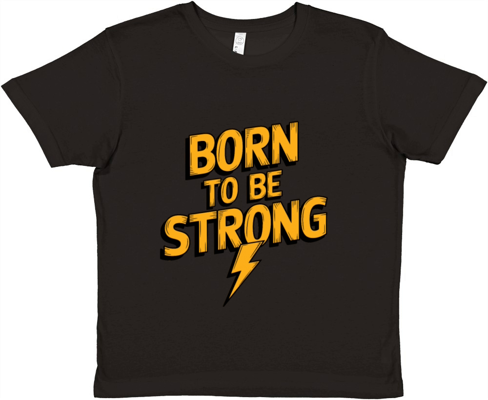 Born to be strong 3 Premium Kids Crewneck T-shirt