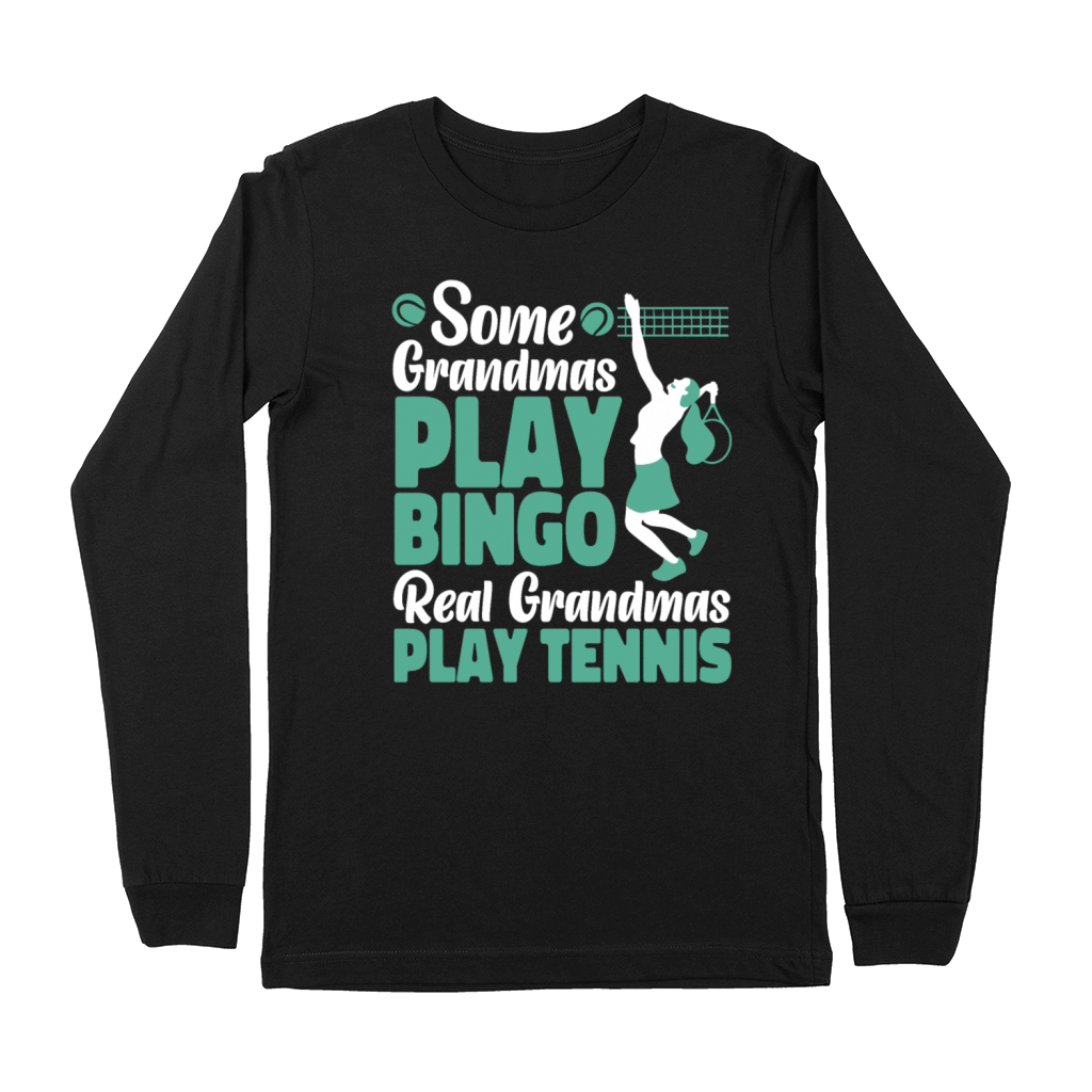 Funny Tennis Player Racket Grandma Premium Long Sleeve