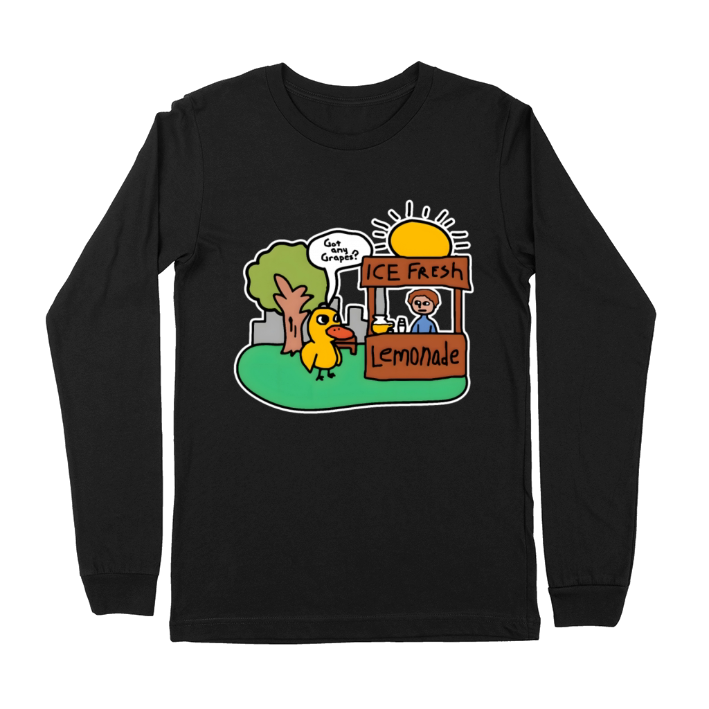Got Any Grapes The Duck Song Lemonade Funny 2BK1 Premium Long Sleeve