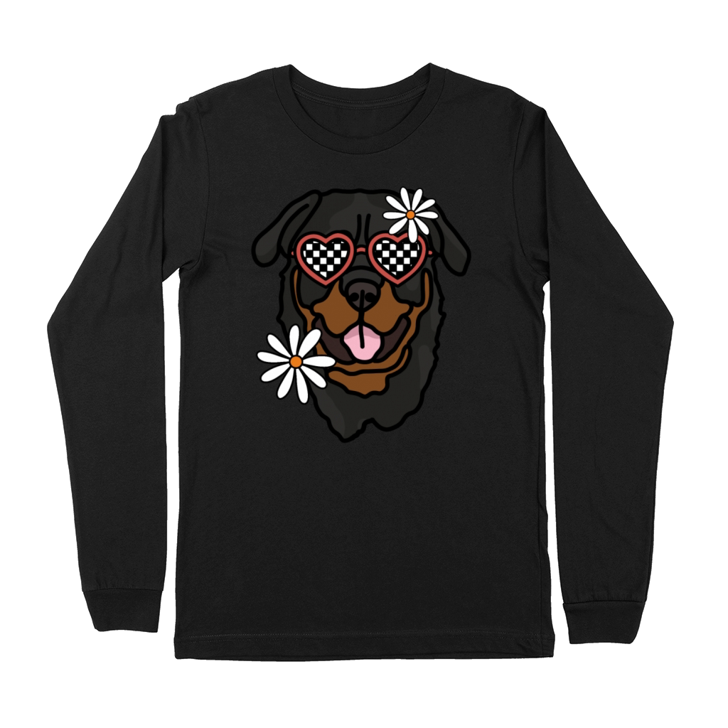 Rottweiler Retro Dog Premium Long Sleeve