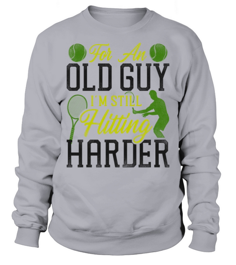 Funny Tennis Player Racket Grandpa Sweatshirt Unisex