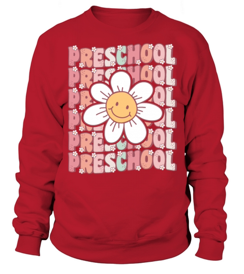 Groovy Preschool First Day of Pre K Sweatshirt Unisex