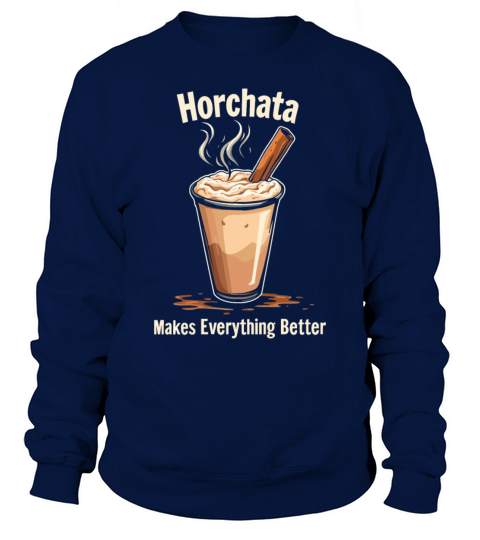 Vintage Retro Style Horchata Mexican Drink Summer Sweatshirt Unisex