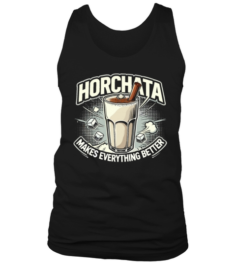 Vintage Retro Style Horchata Mexican Drink Summer Tank Top Unisex