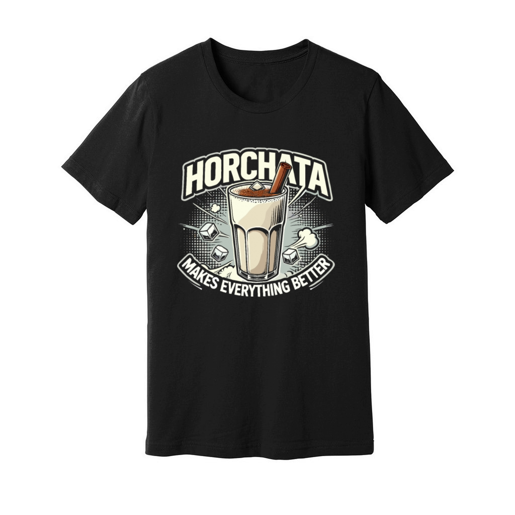 Vintage Retro Style Horchata Mexican Drink Summer Unisex Jersey Tee