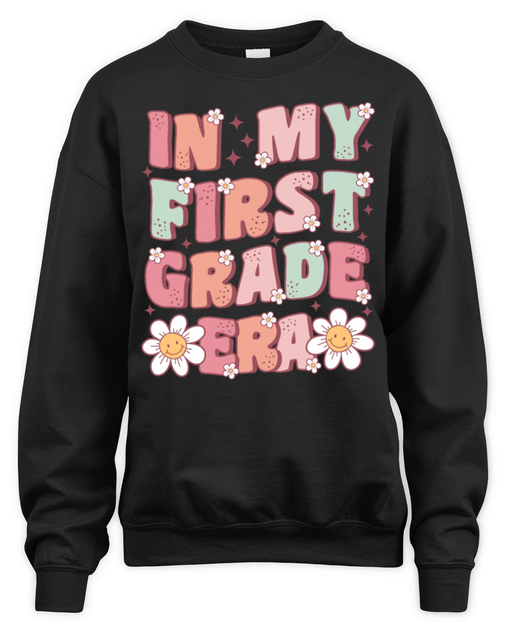 In My First Grade Era Groovy 1st Grade Unisex Premium Crewneck Sweatshirt