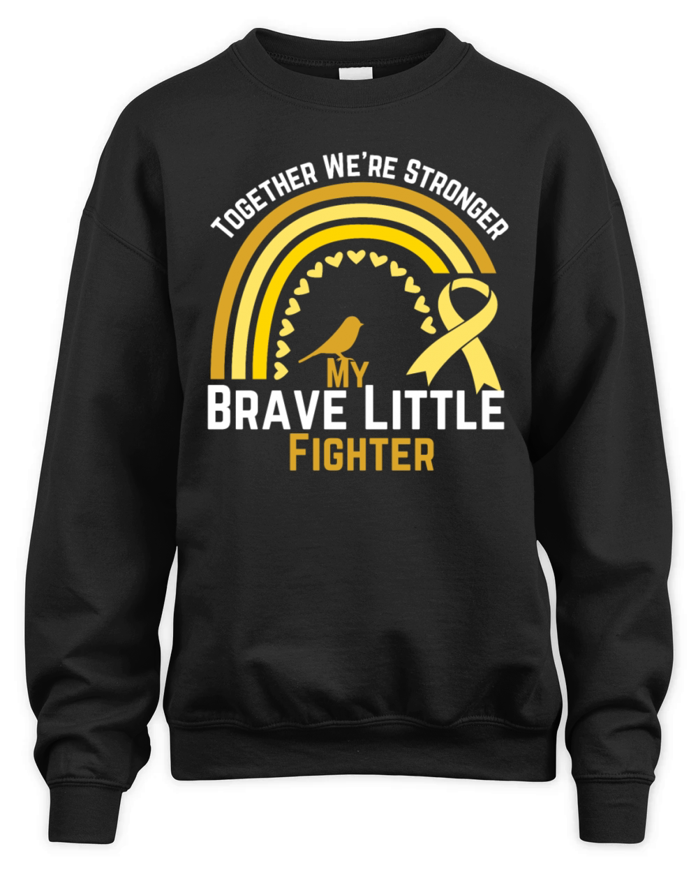My Brave Little Fighter Cancer Awareness Shirt Unisex Premium Crewneck Sweatshirt