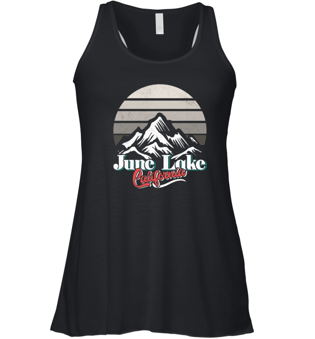 JUNE LAKE CALIFORNIA Fan Vintage Nevada June Women's Flowy Tank Top