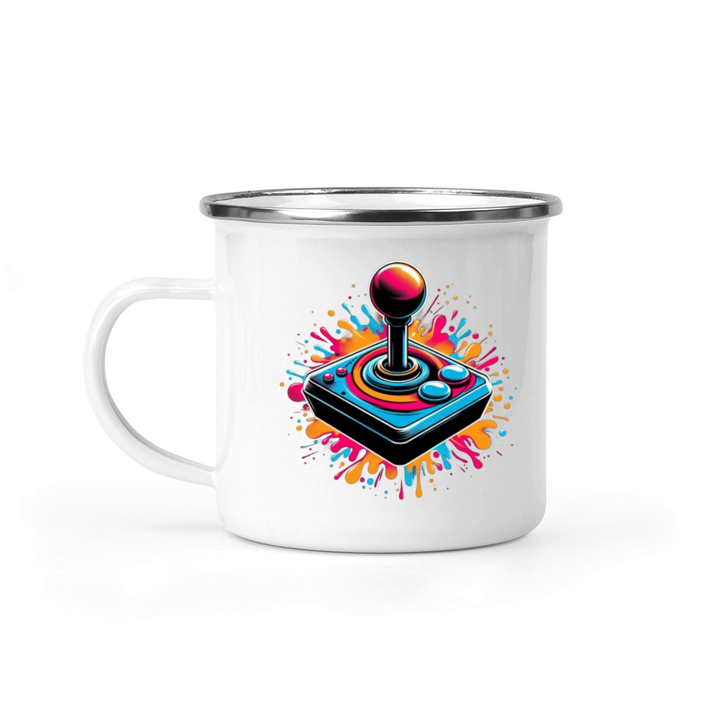Retro Joystick Splash Vintage Gaming Design 1 Camping Mug