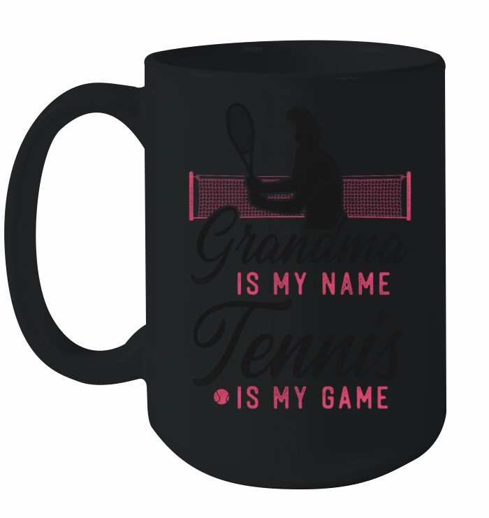 Funny Tennis Player Racket Grandma Ceramic Mug