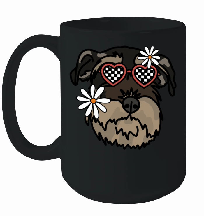 Schnauzer Retro Dog Ceramic Mug