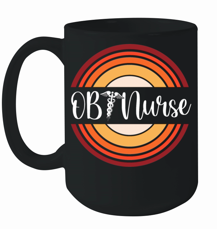 Vintage Obstetrics Ob Sonographer Ob Nurse Ceramic Mug