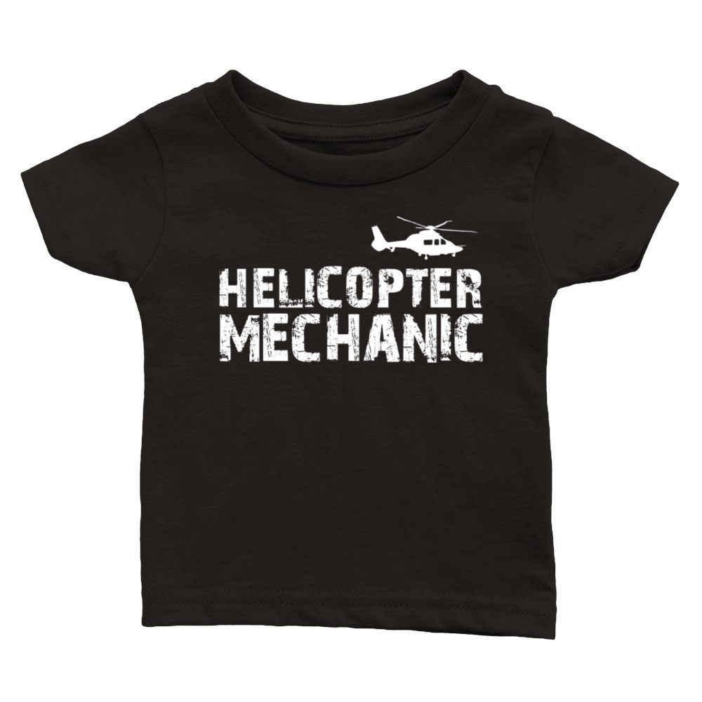 Helicopter Mechanic Classic Baby Crewneck T-shirt