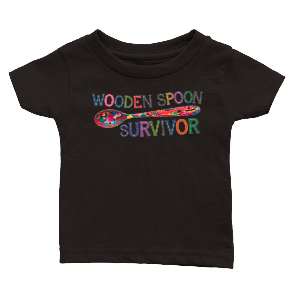 Wooden Spoon Survivor colorful Classic Baby Crewneck T-shirt