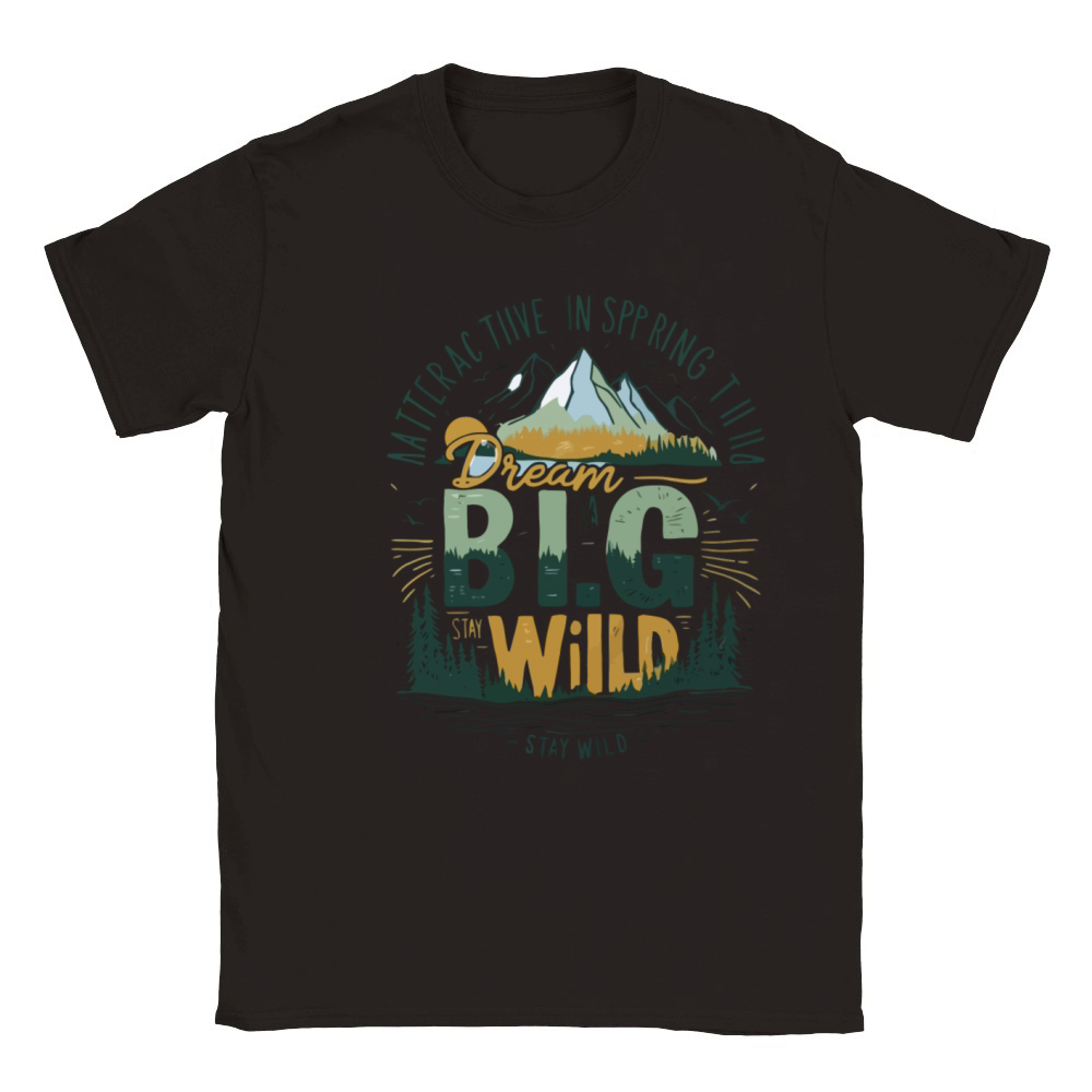 Dream Bigor Stay Wild Classic Kids Crewneck T-shirt