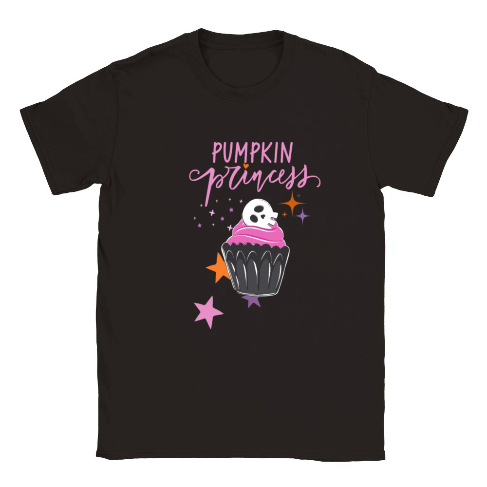 Pinkoween Funny Quote Pumpkin Princess Classic Kids Crewneck T-shirt