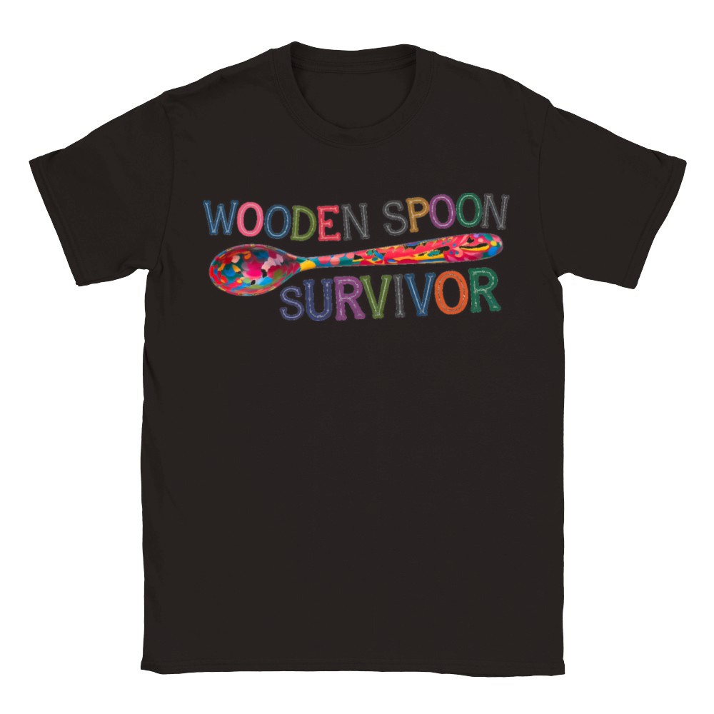 Wooden Spoon Survivor colorful Classic Kids Crewneck T-shirt