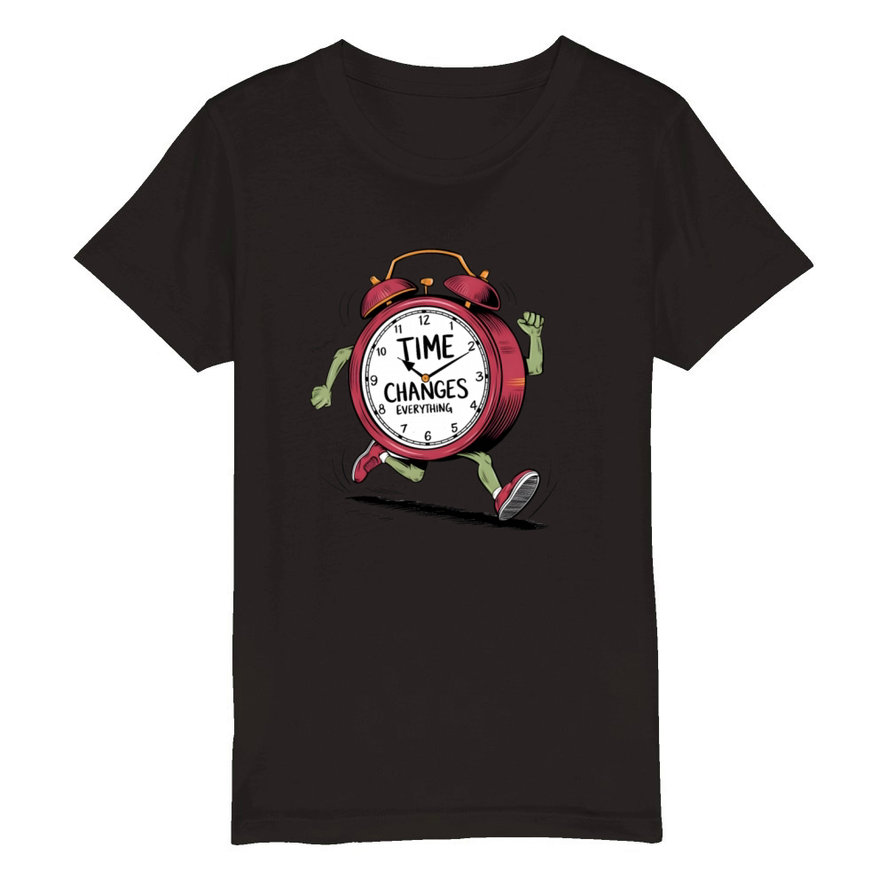 quotes Time Changes Everything Organic Kids Crewneck T-shirt