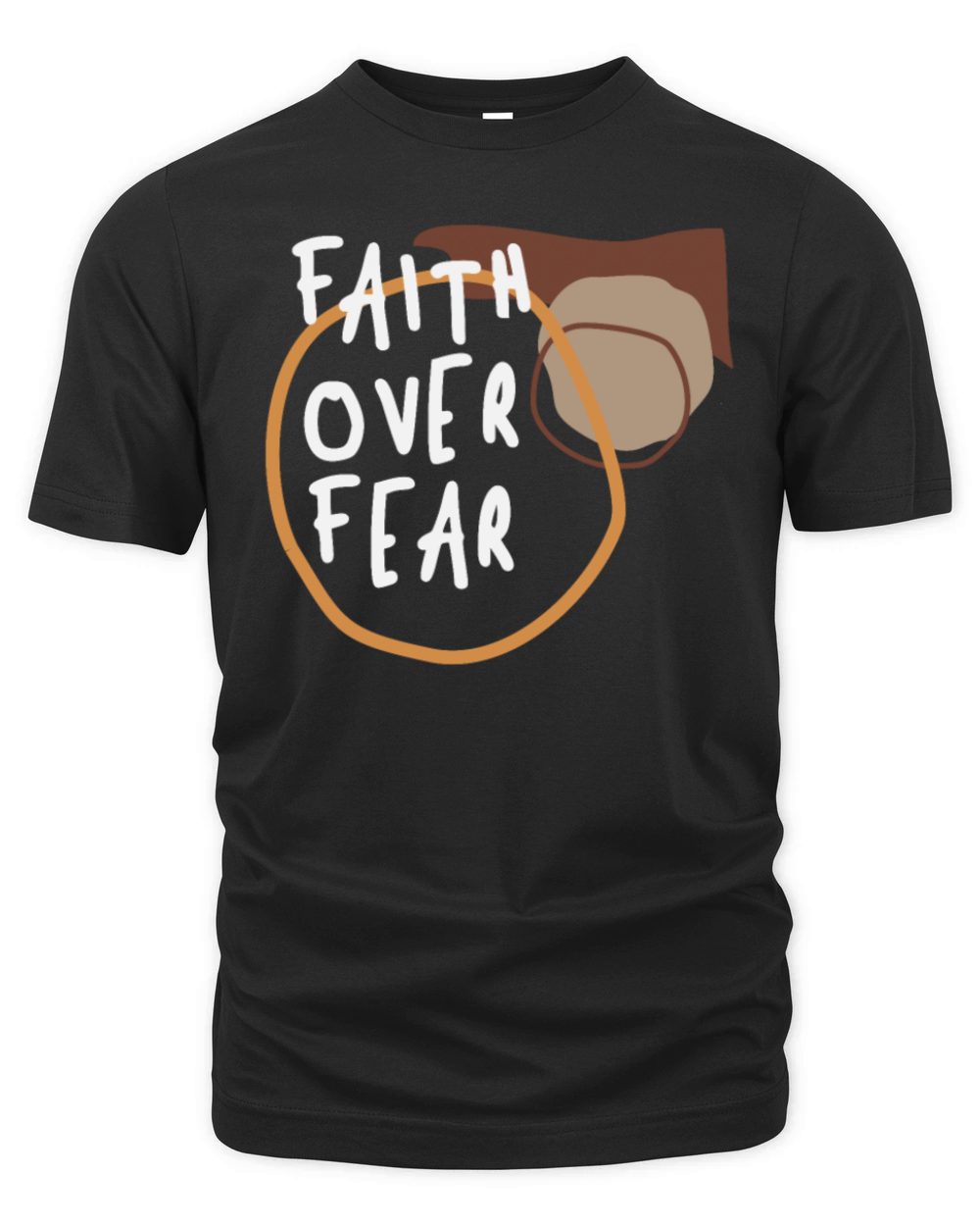 Faith Over Fear - Bold Christian Quote Organic Unisex T-shirt